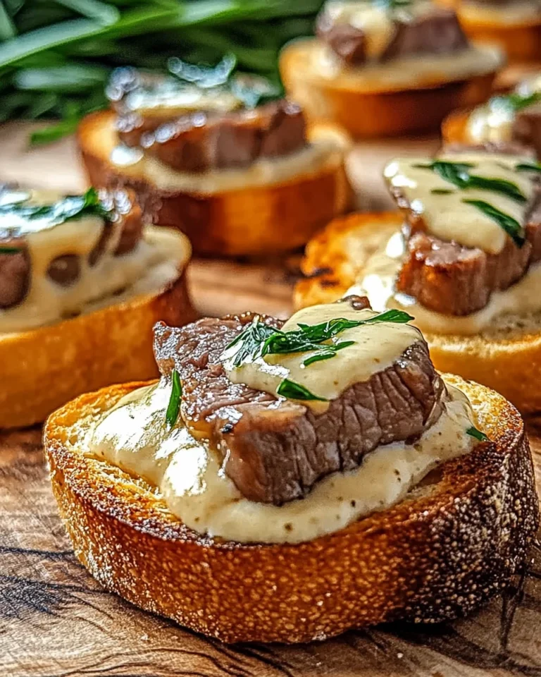 Beef Tenderloin Parmesan Crostini