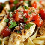 Bruschetta Chicken with Pasta