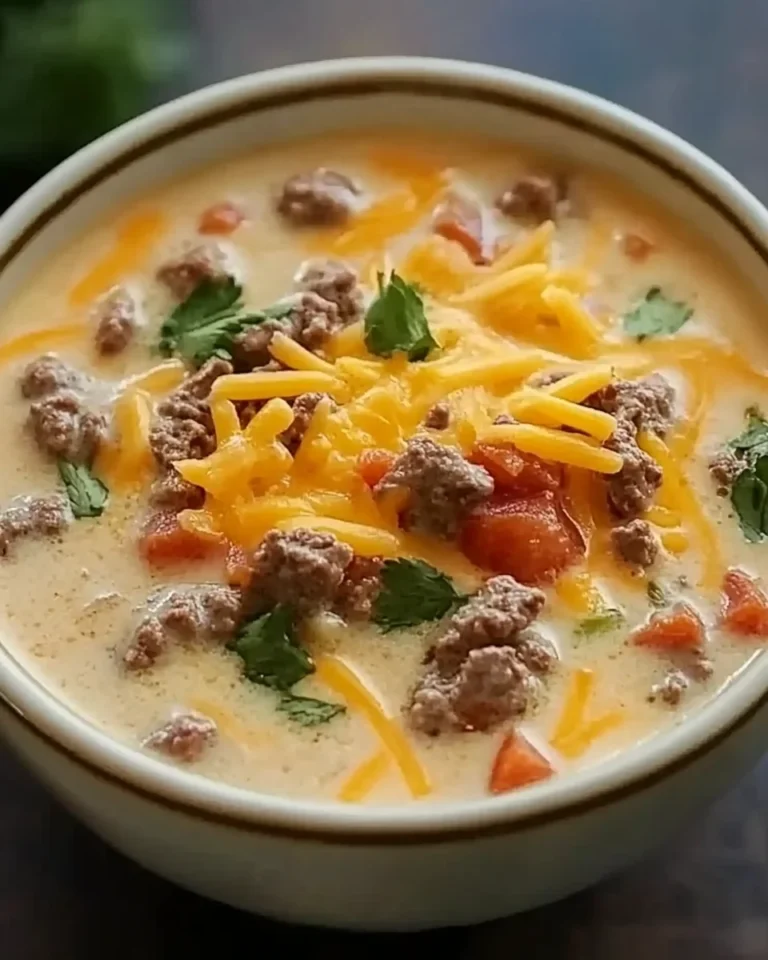 Cheesy Beef Soup