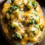Cheesy Broccoli Baked Potatoes