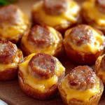 Cheesy Wrapped Sausage Party Bites
