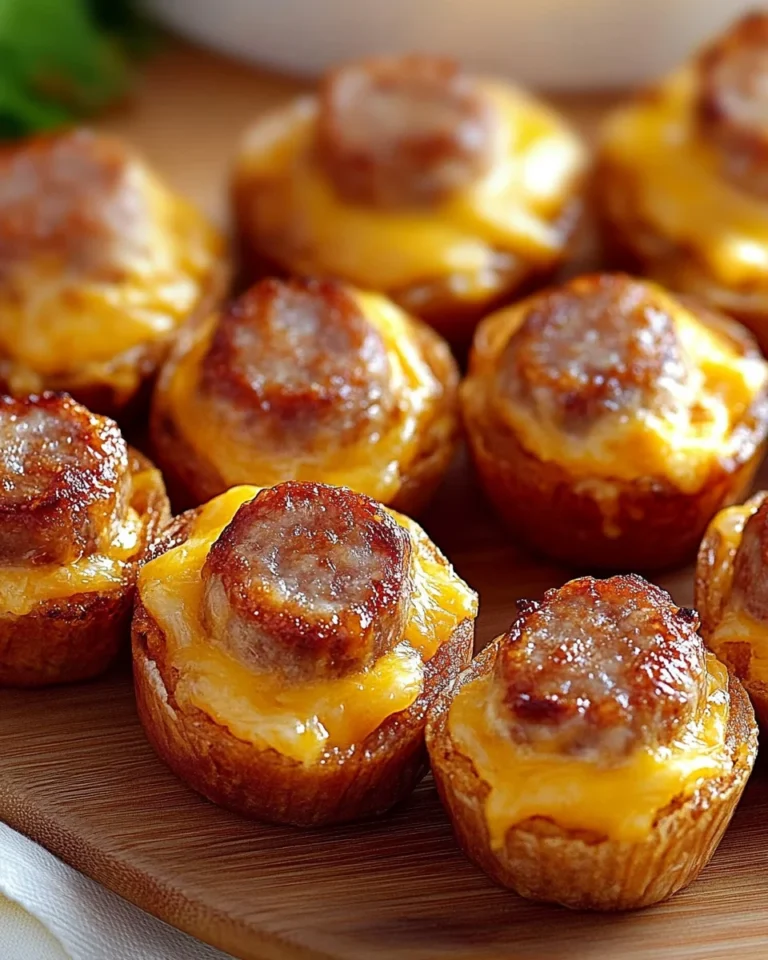 Cheesy Wrapped Sausage Party Bites