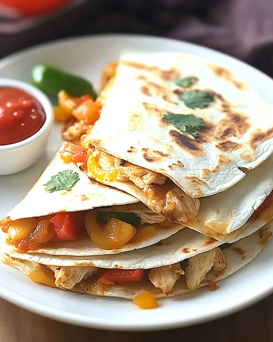 Chicken Fajita Quesadillas