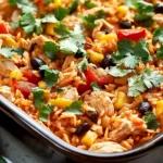 Chicken Fajita Rice Casserole