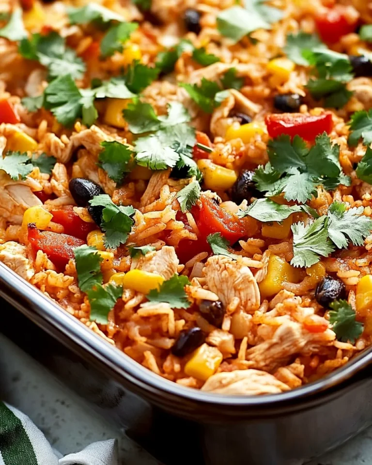 Chicken Fajita Rice Casserole