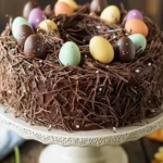 Chocolate Easter Egg Nest Cake