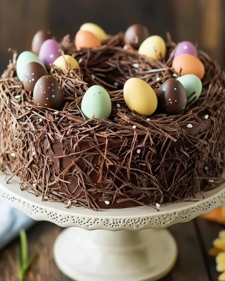 Chocolate Easter Egg Nest Cake