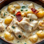 Creamy Crack Chicken Gnocchi
