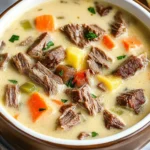Creamy Philly Cheesesteak Soup