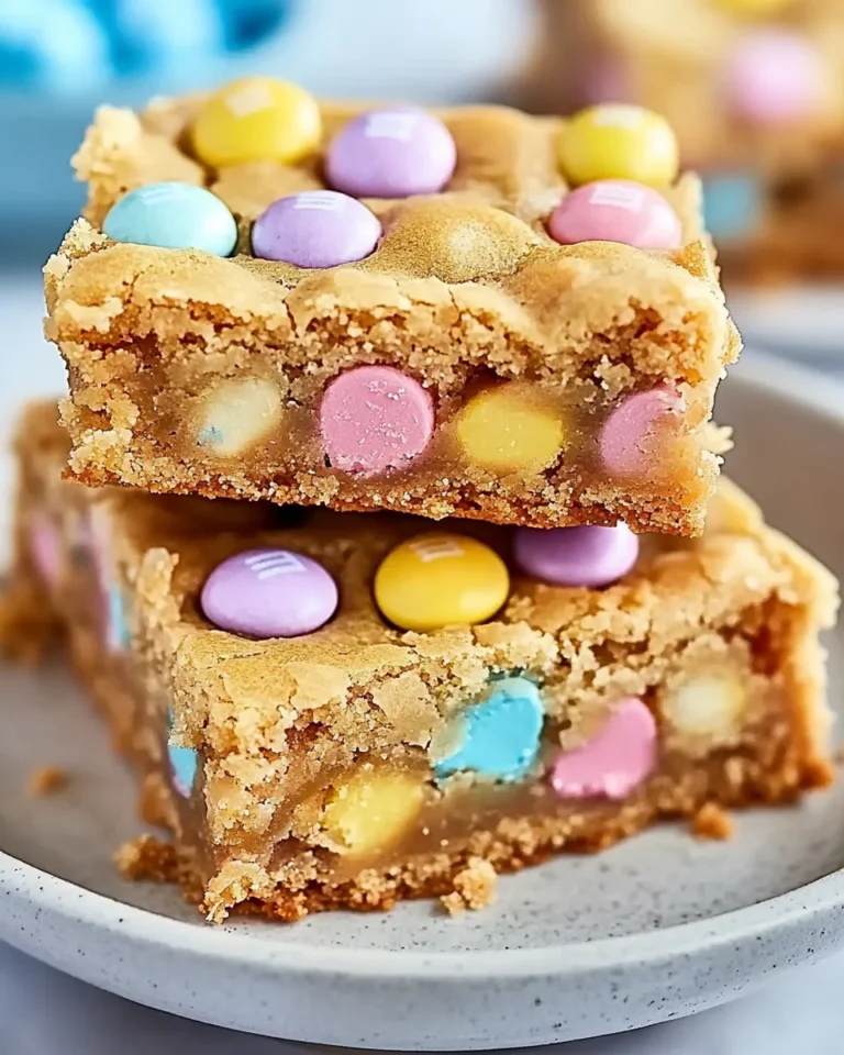 Easter M&M Cookie Bars