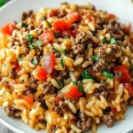 Easy Ground Beef Rice Skillet