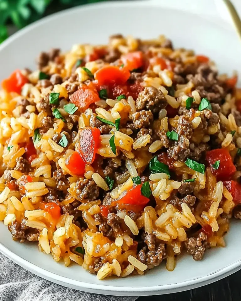 Easy Ground Beef Rice Skillet