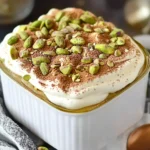Easy Pistachio Tiramisu No Eggs