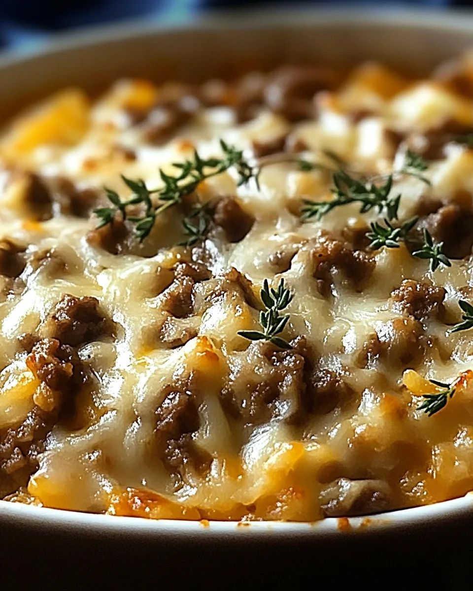 French Onion Ground Beef