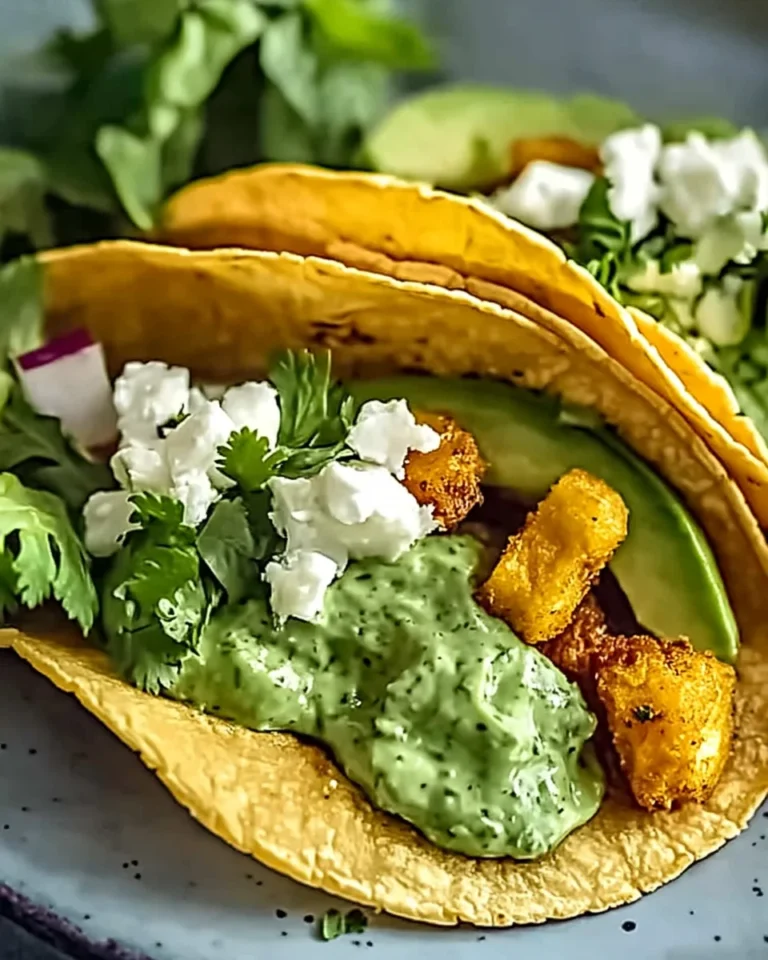 Fresh Veggie Green Goddess Tacos