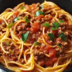 Grandma’s Skillet Spaghetti Dish