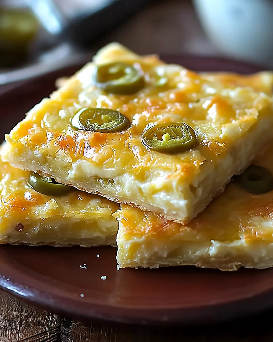 Green Chile Cheese Squares