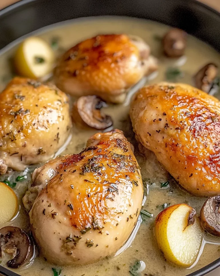 Herb Roasted Chicken White apple vinegar