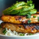 Honey Lime Chicken Avocado Rice