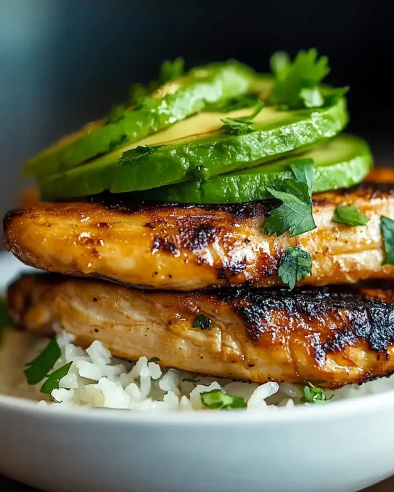 Honey Lime Chicken Avocado Rice