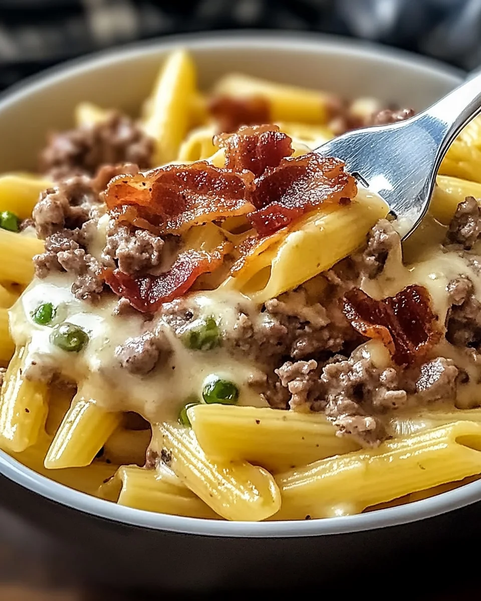 Loaded Turkey Turkey Bacon Cheeseburger Pasta