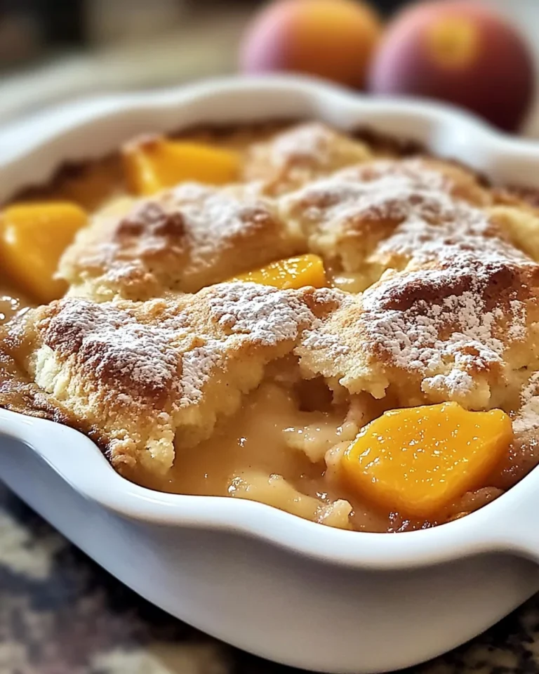 Old Time Oven Peach Cobbler