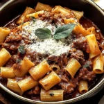 Pot Roast Sunday Sauce Rigatoni