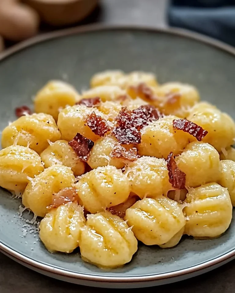 Simple Gnocchi Carbonara