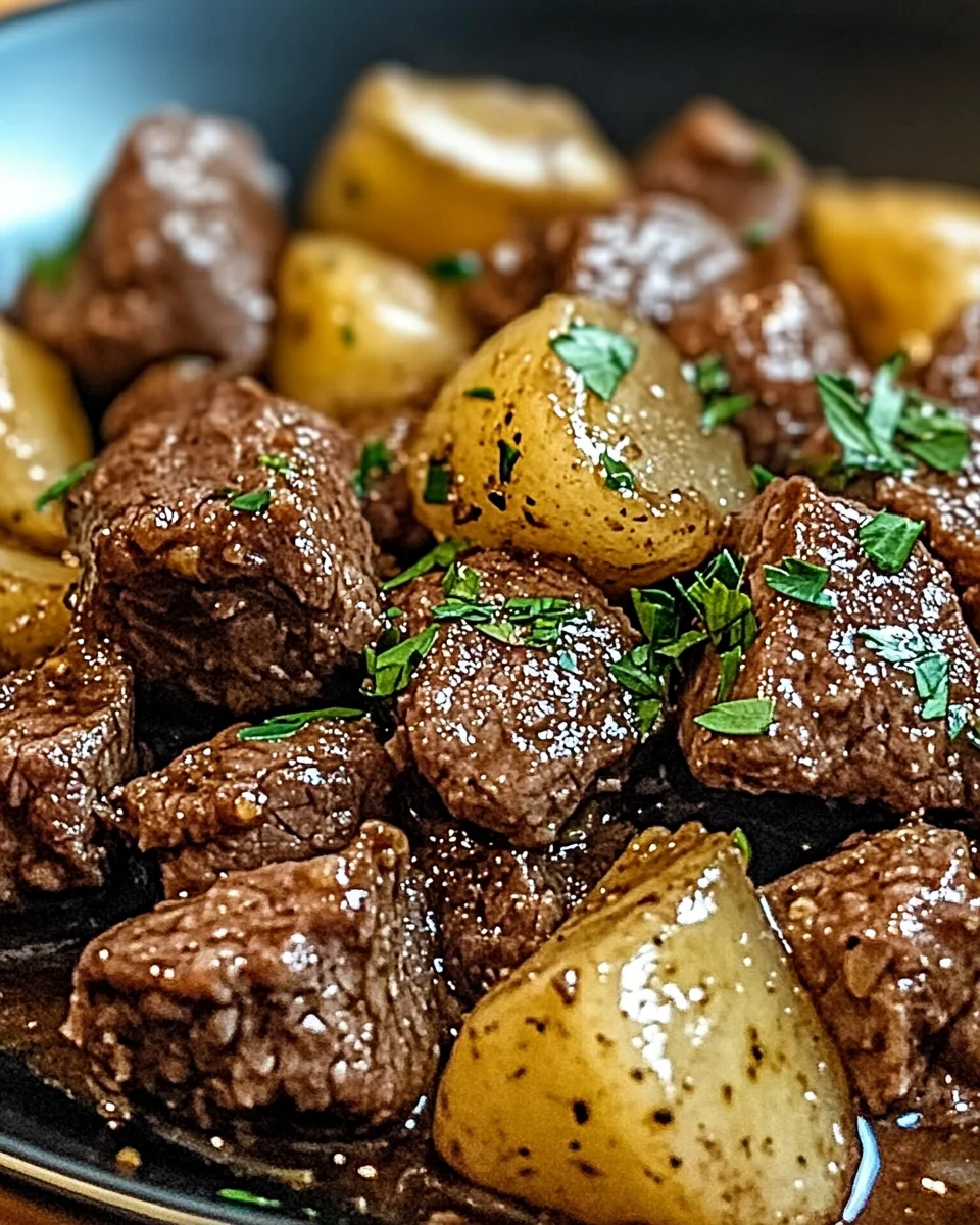 Slow Cooker Garlic Butter Beef