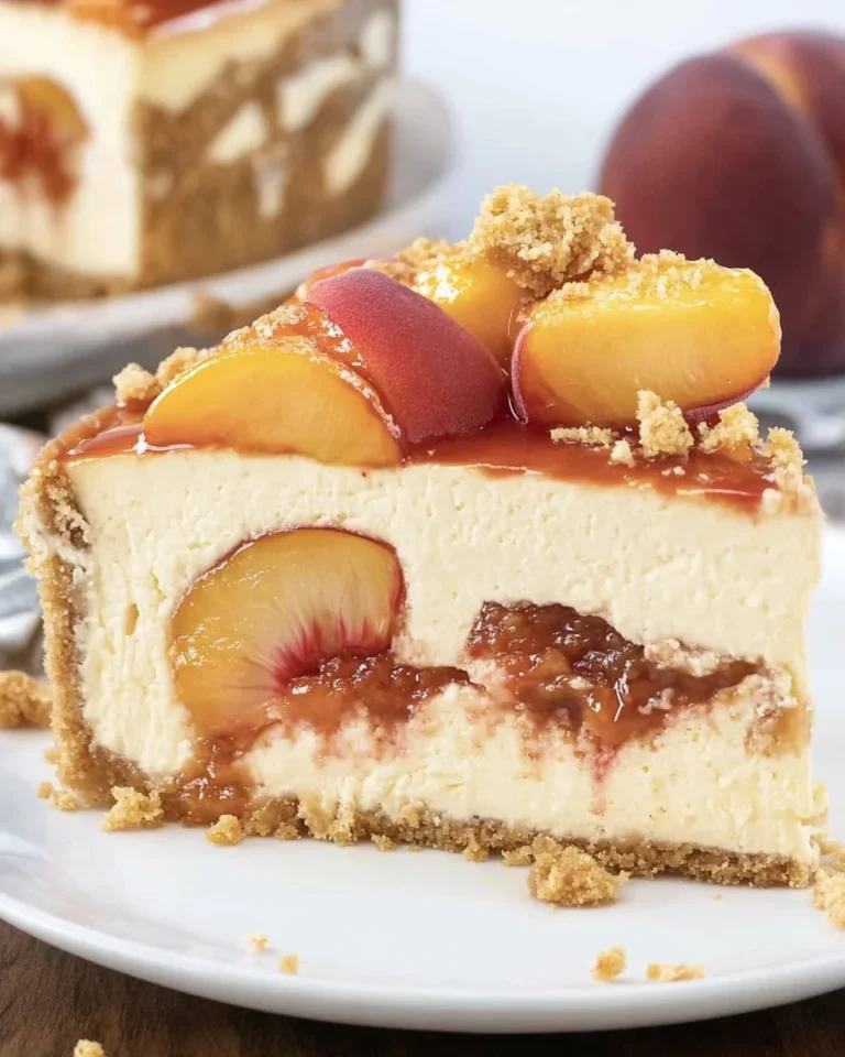 Peach Cobbler Cheesecake