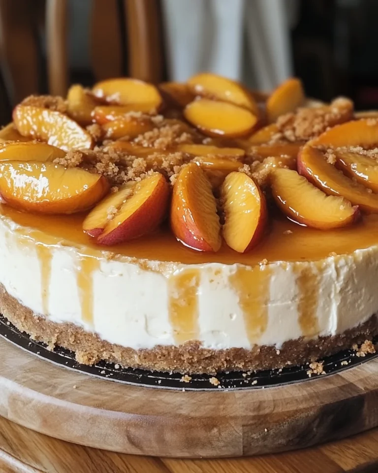 Peach Cobbler Cheesecake Recipe