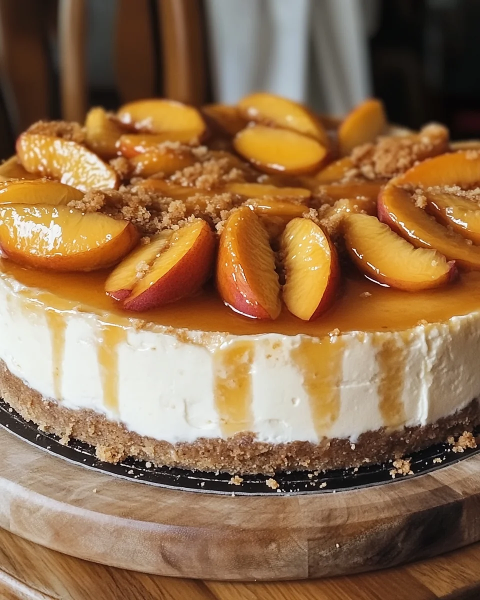 Peach Cobbler Cheesecake Recipe