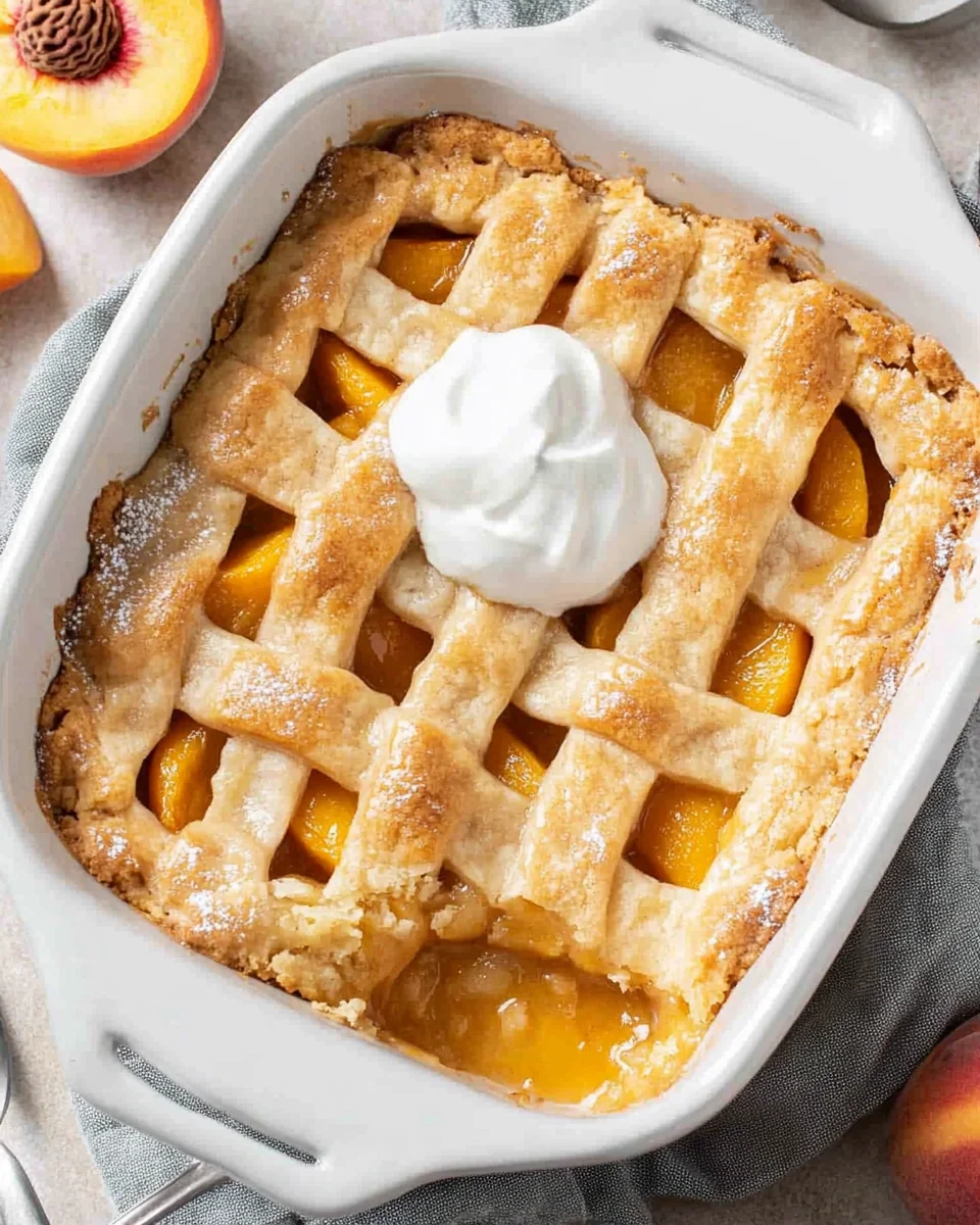 Southern Peach Cobbler Recipe with Canned Peaches