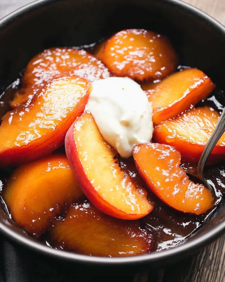 Spiced Caramelized Peaches