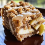 Apple Crumb Cake with Cinnamon Apple Drizzle