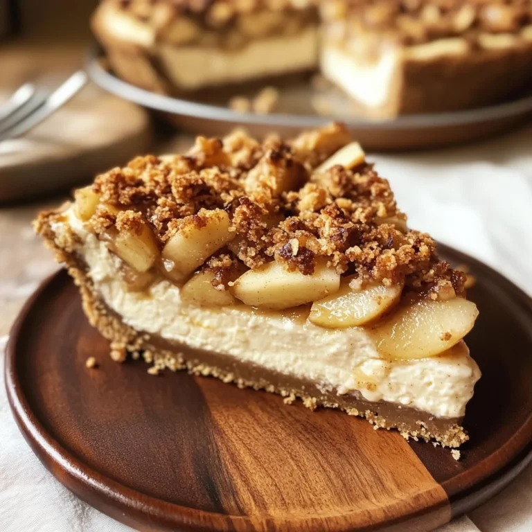 Apple Crumble Cheesecake