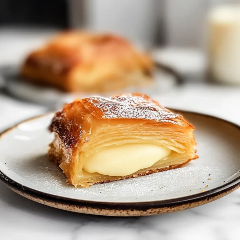 Apple Mille Feuille with Vanilla Custard (gluten-free)