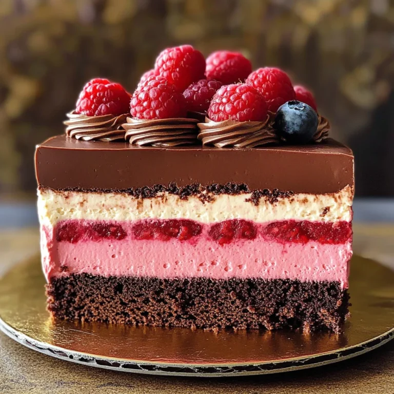 Chocolate Raspberry Mousse Cake