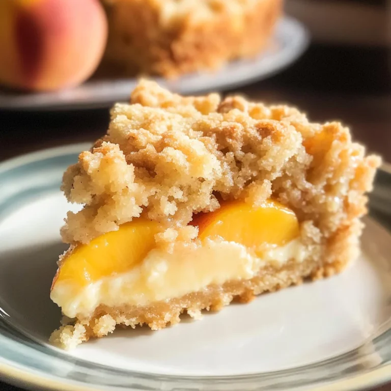 Easy Italian Peach Crumb Cake