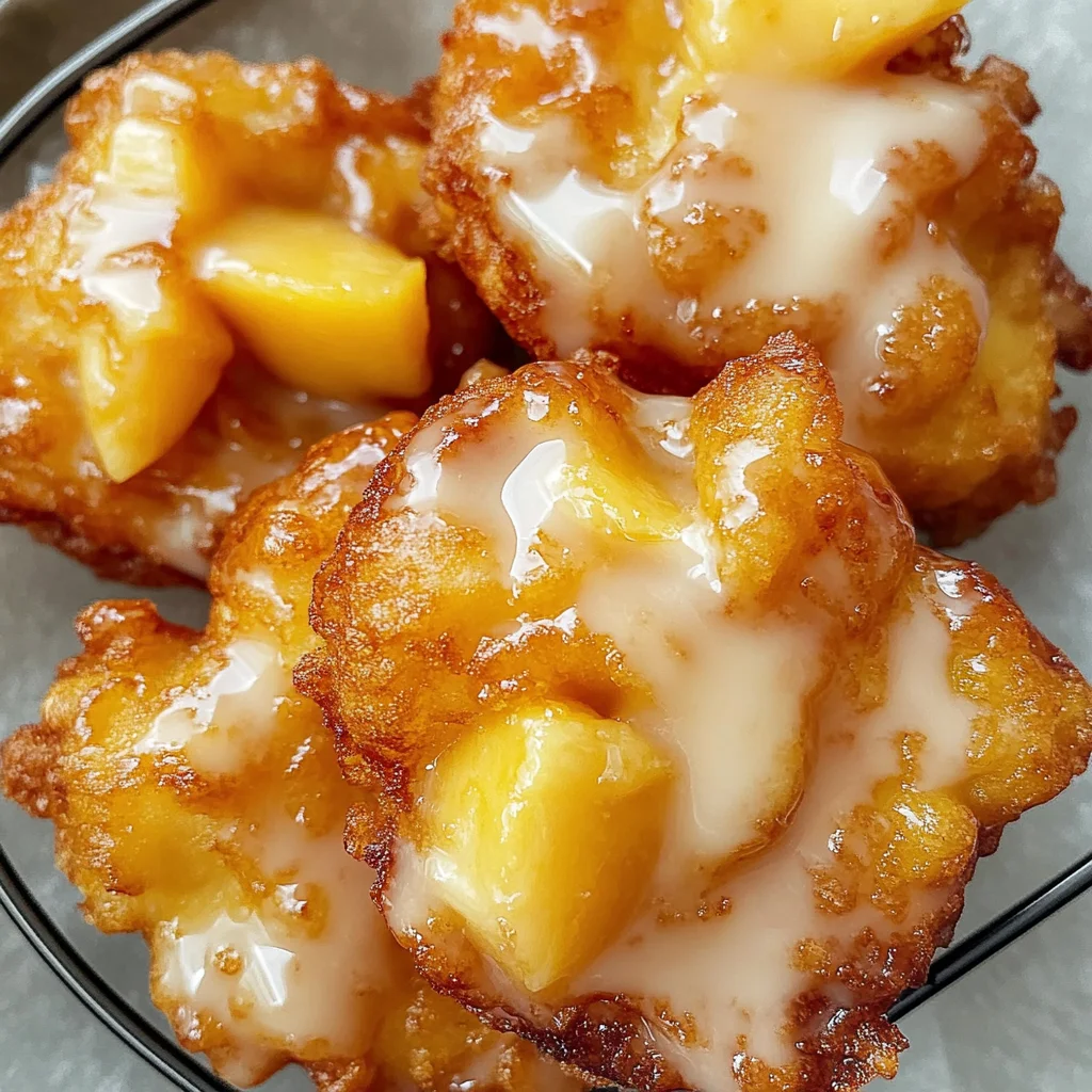 Fresh Peach Fritters That Melt in Your Mouth