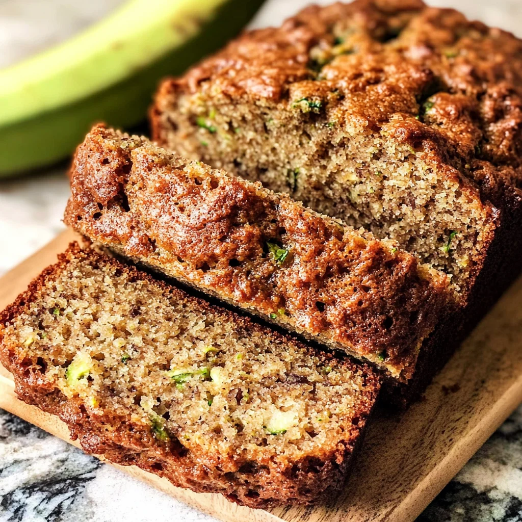 Healthy Zucchini Banana Bread
