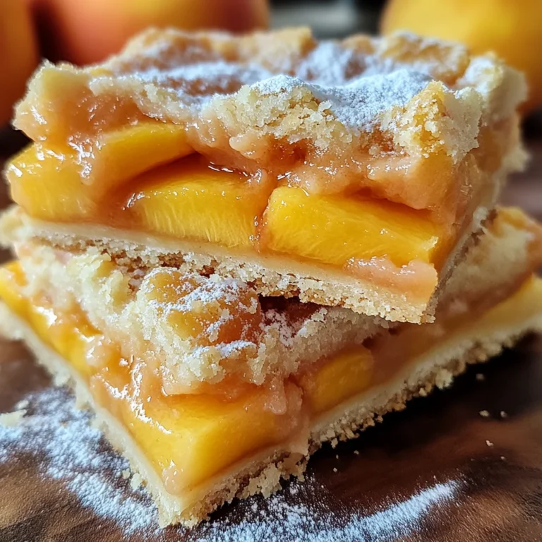Heavenly Summer Peach Bars