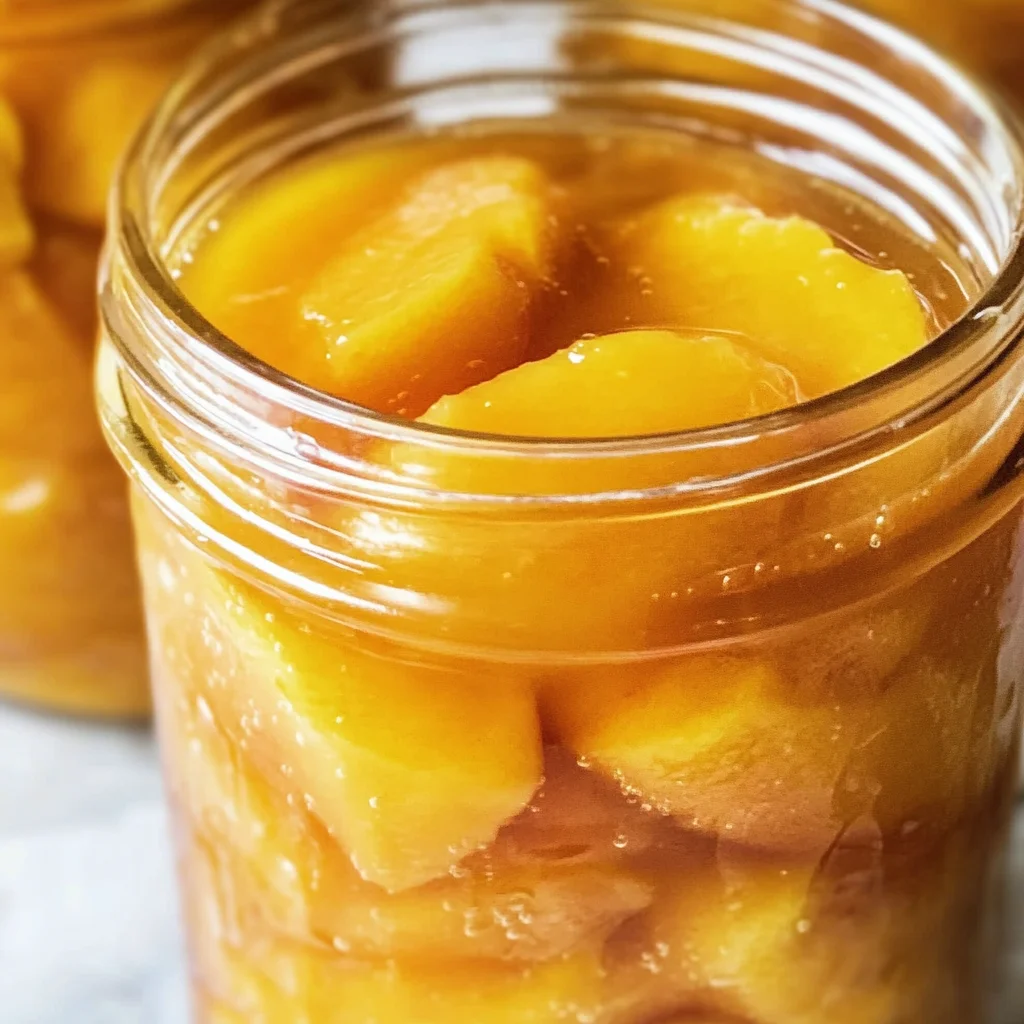 Homemade Canned Peach Pie Filling