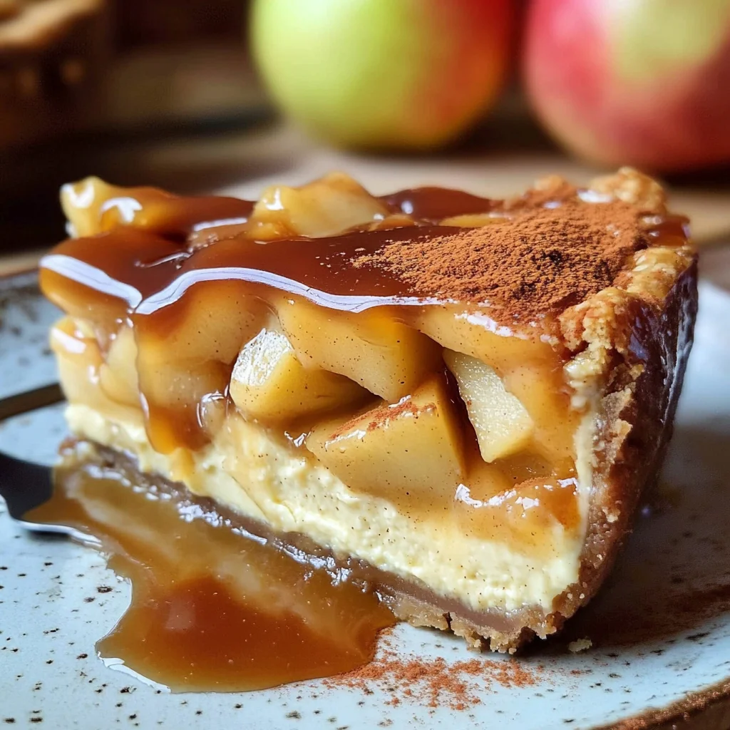 Karamell-Apfel-Käsekuchen