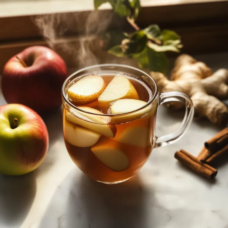 Korean Apple Tea with Ginger and Cinnamon (Saegwa Cha)