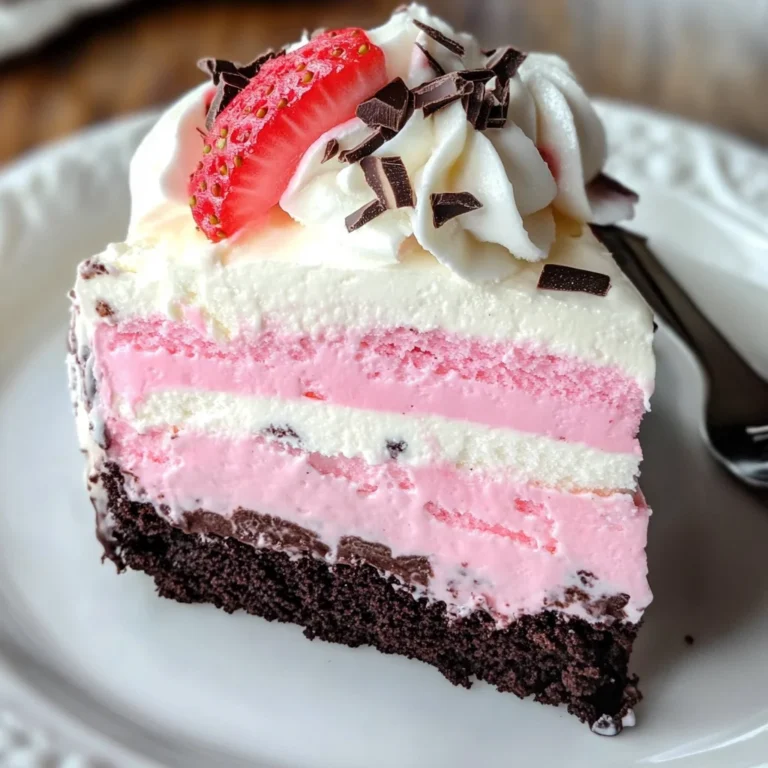 Neapolitan Ice Cream Cake