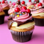 Neapolitan Ice Cream Cupcakes