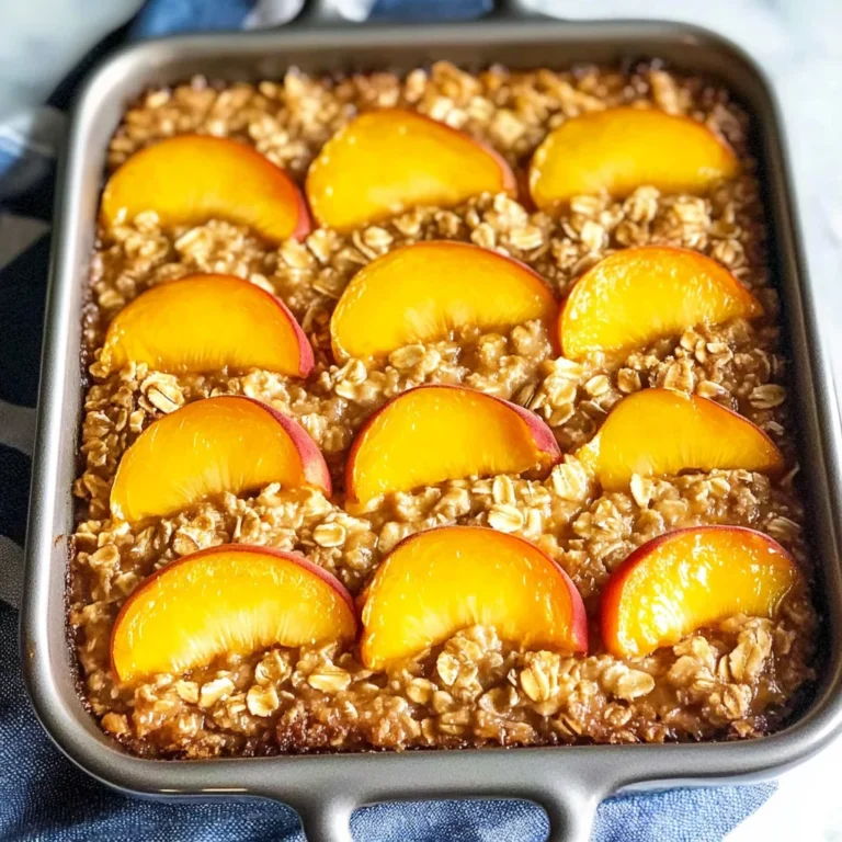 Peach Baked Oatmeal