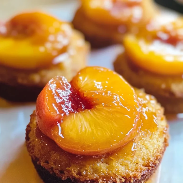 Peach Upside Down Mini Cakes