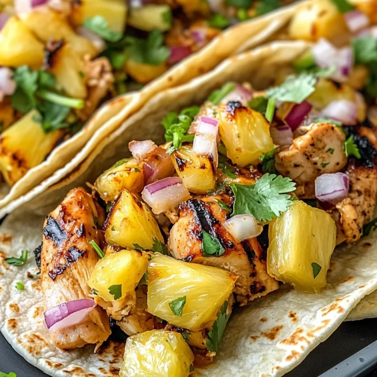 Pineapple Chicken Tacos